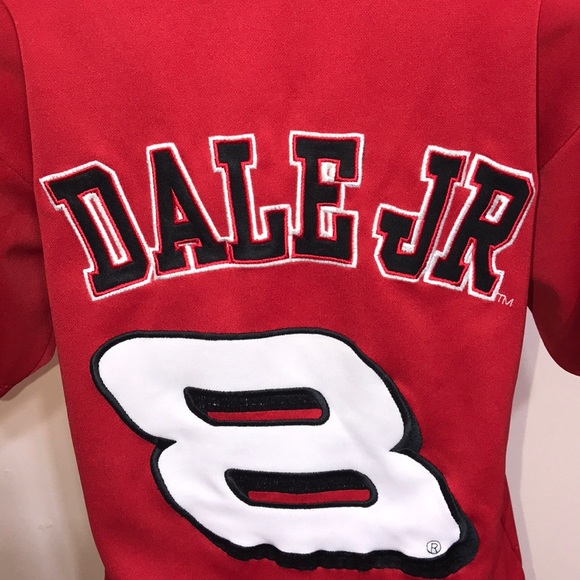 Dale Jr 8 Budweiser Red Button Up Jersey Winner M - Picture 9 of 16